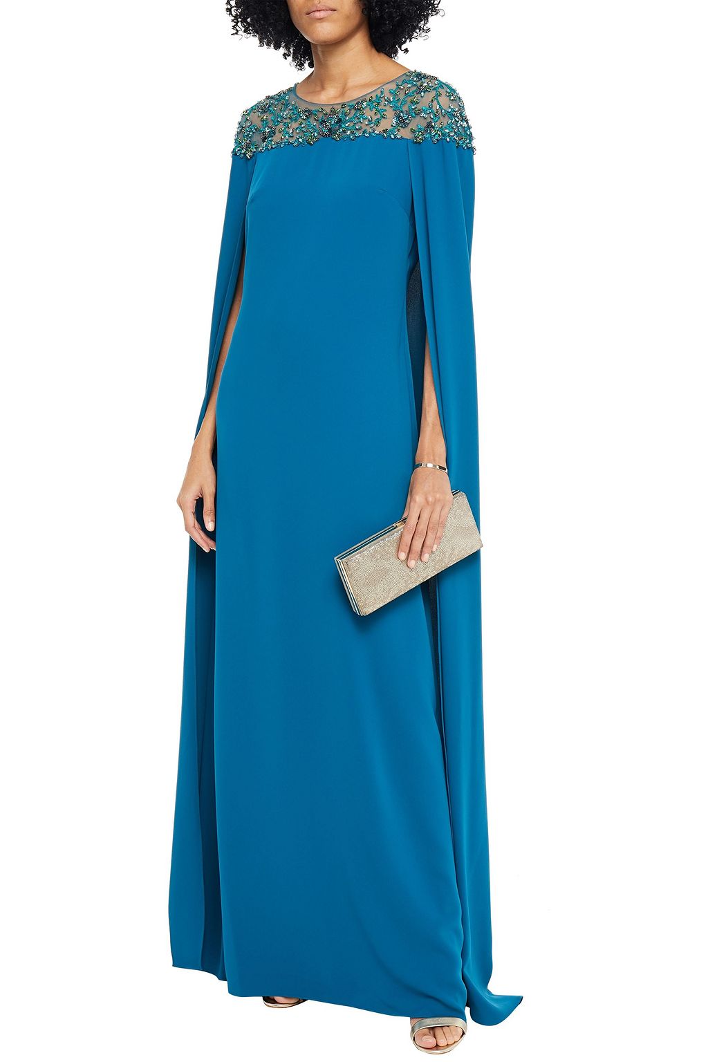marchesa cape gown