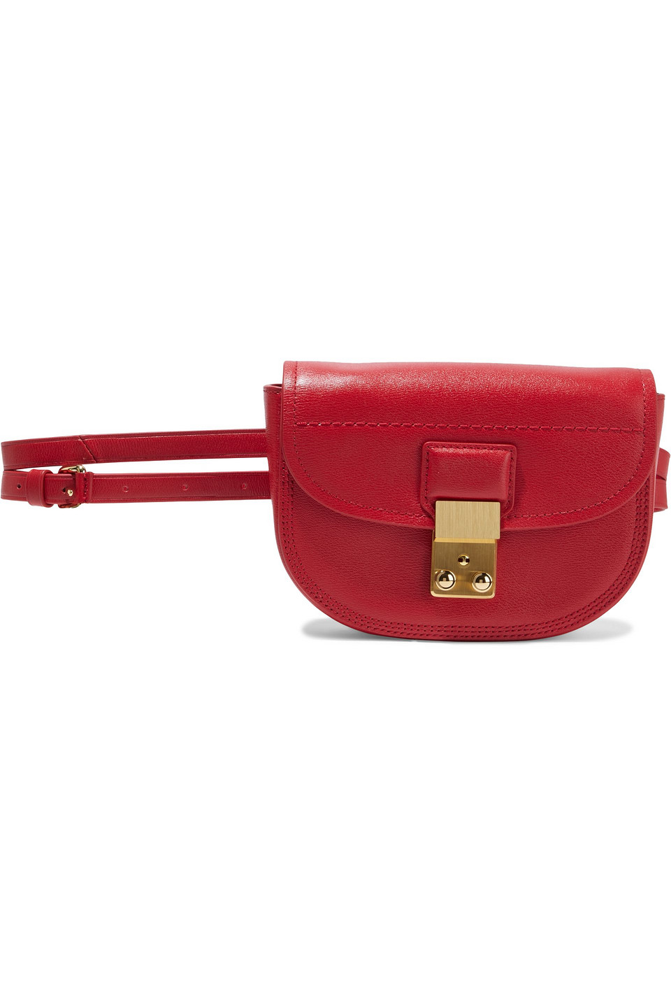 3.1 Phillip Lim Woman Pashli Saddle Mini Leather Belt Bag Red Size --