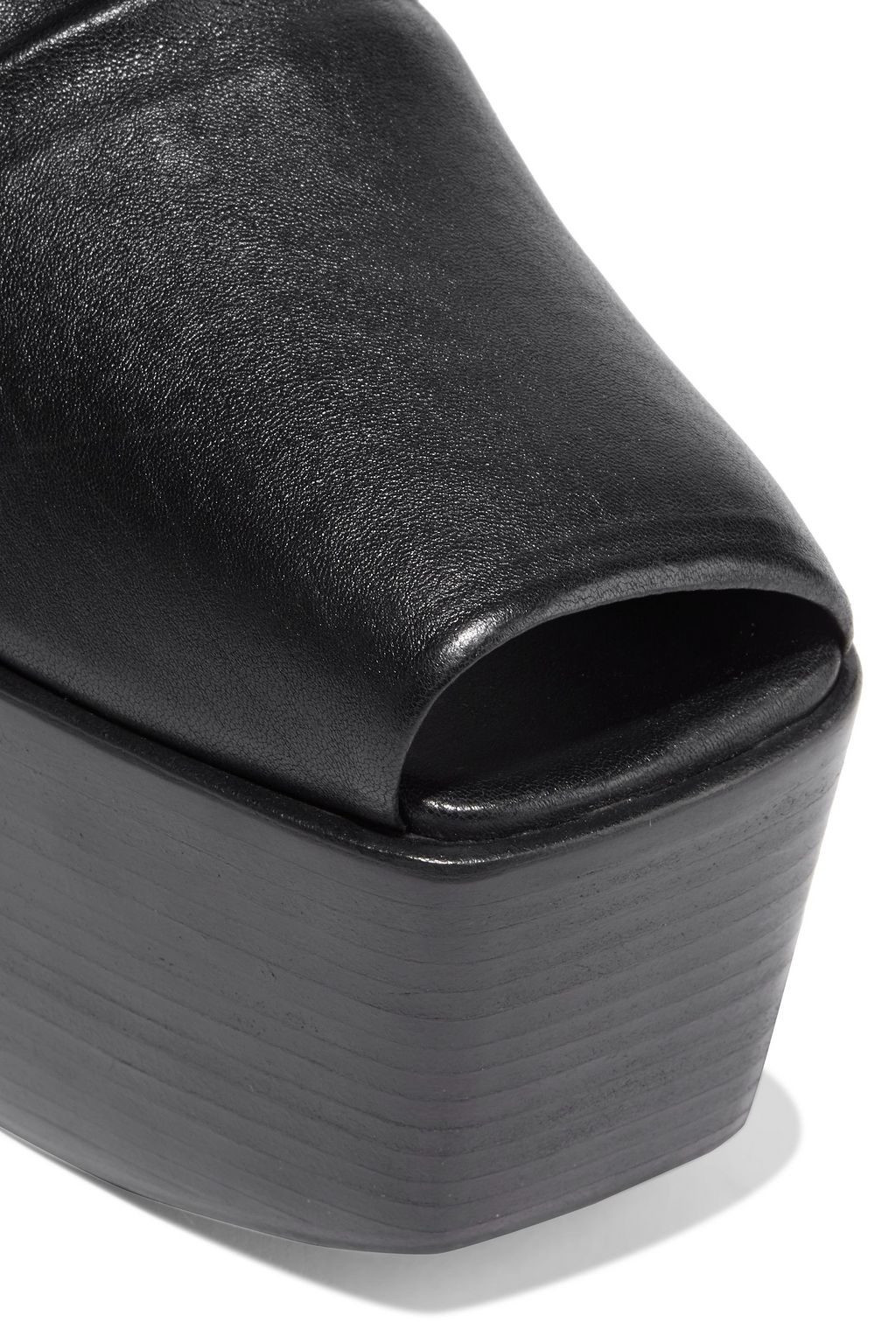 RICK OWENS Kiss stretch-leather platform thigh boots