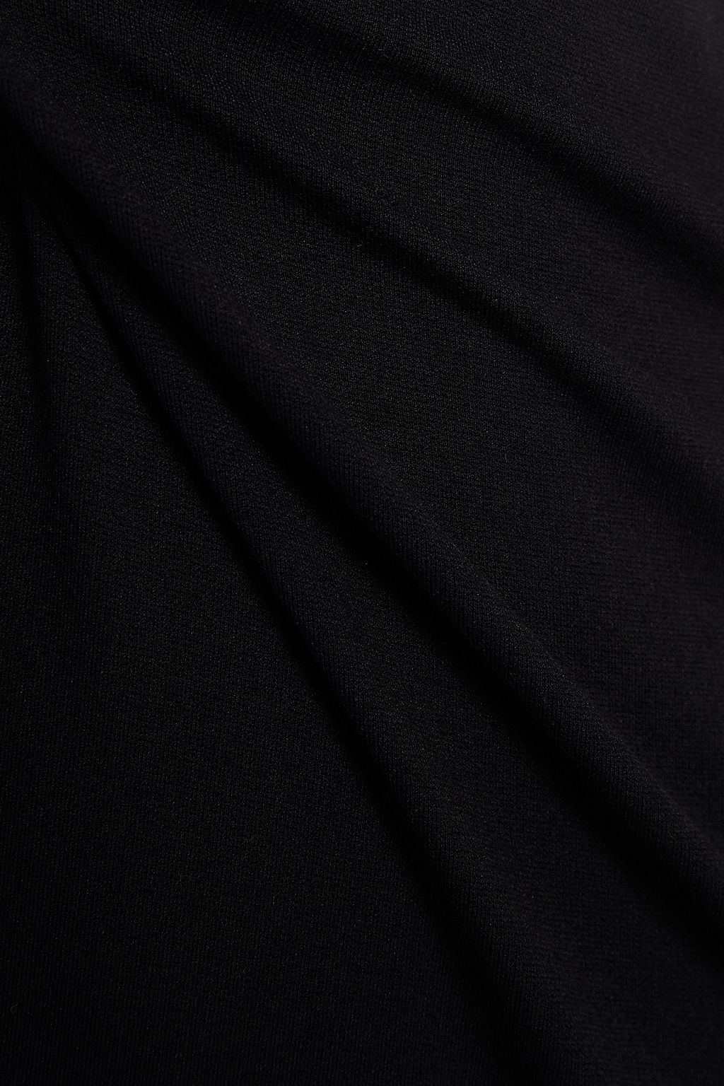 black stretch maxi skirt