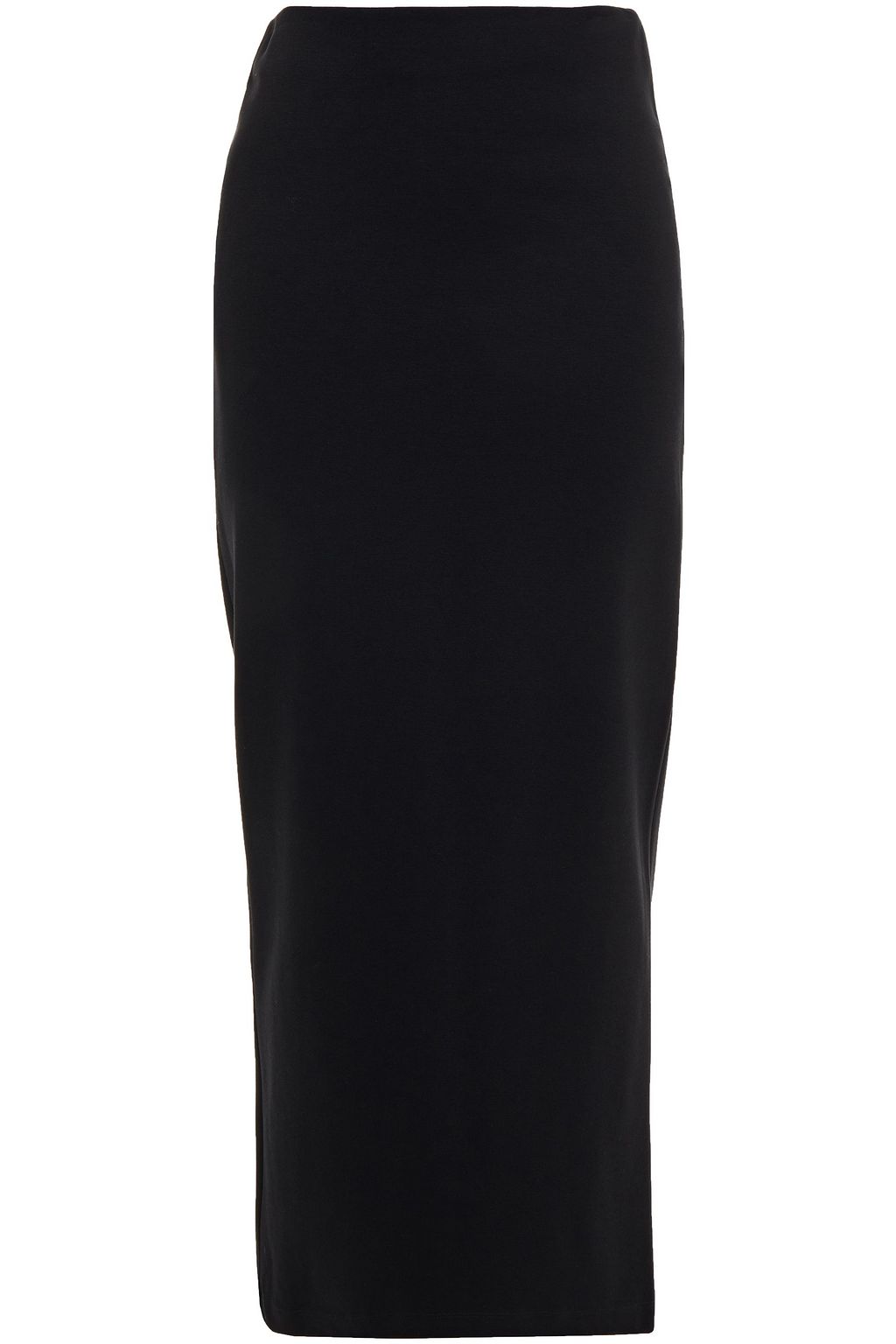 black stretch maxi skirt