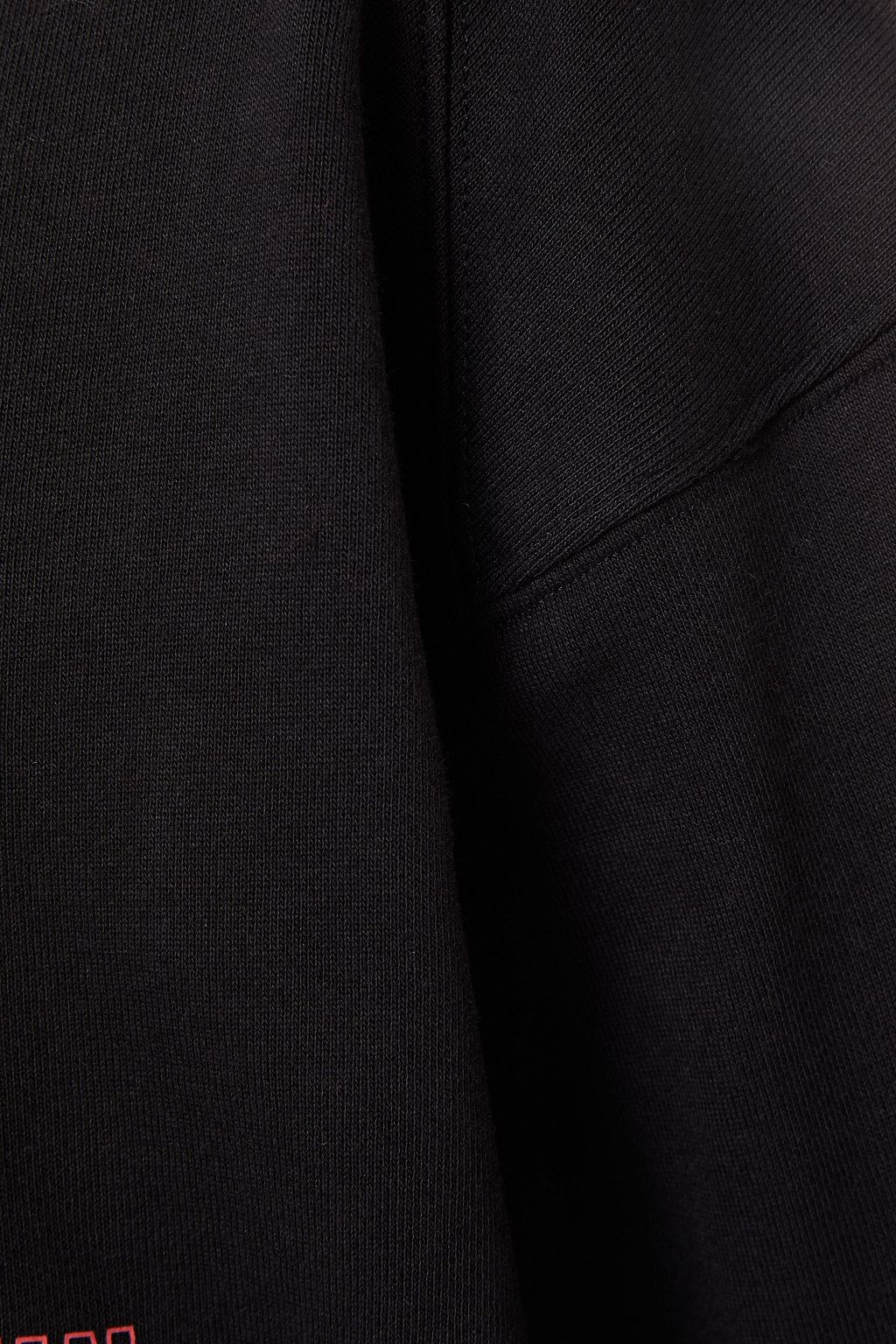 CALVIN KLEIN PERFORMANCE Printed French cotton-terry hoodie