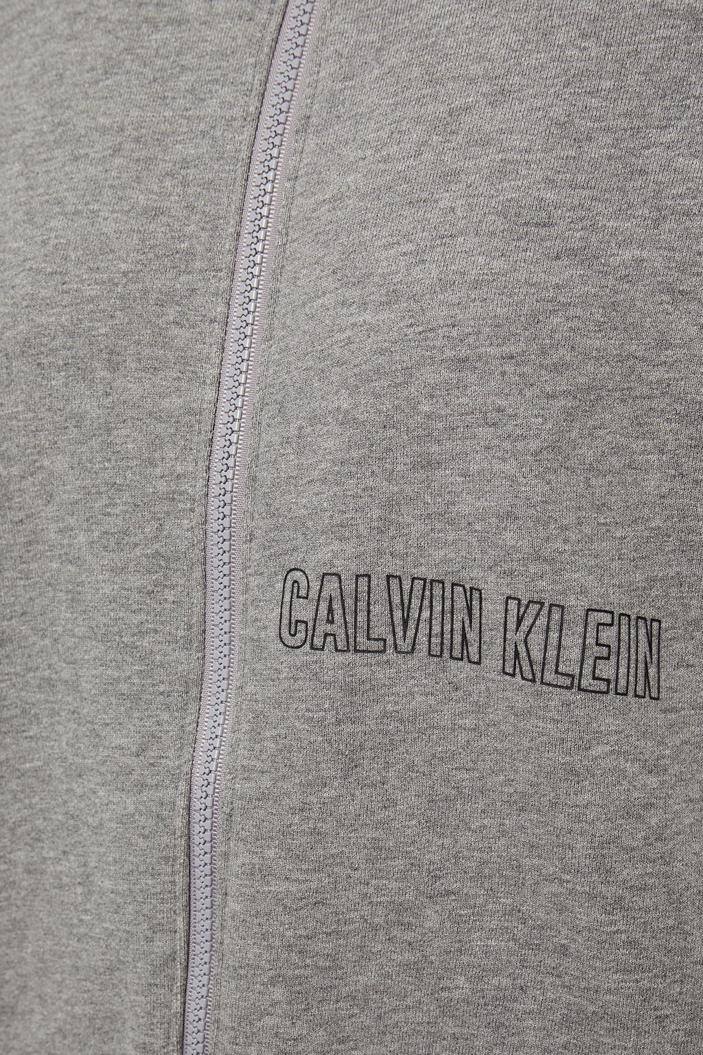 CALVIN KLEIN PERFORMANCE Printed French cotton-terry hoodie