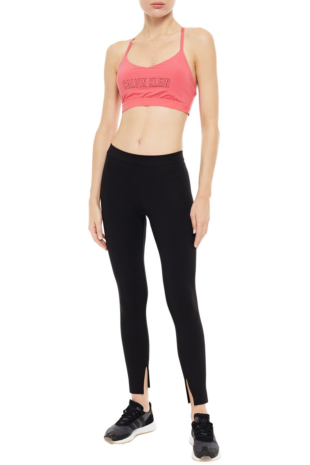 CALVIN KLEIN PERFORMANCE Printed stretch sports bra