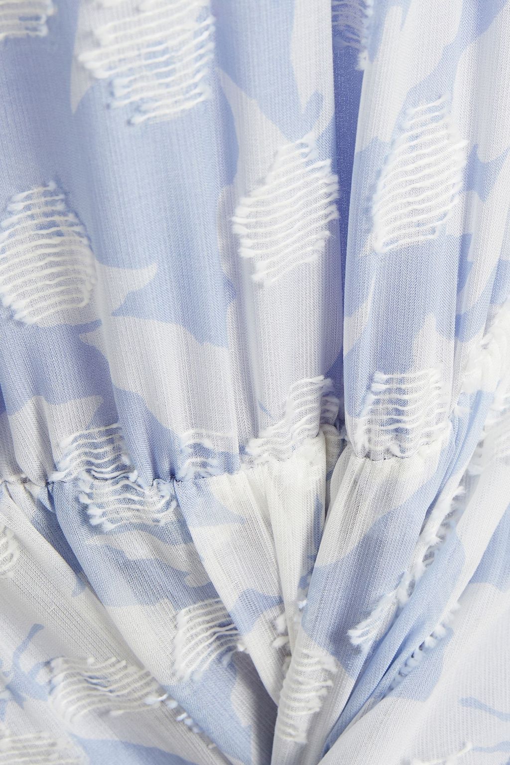 JOIE Teresa fil coupé floral-print silk and cotton-blend mini dress