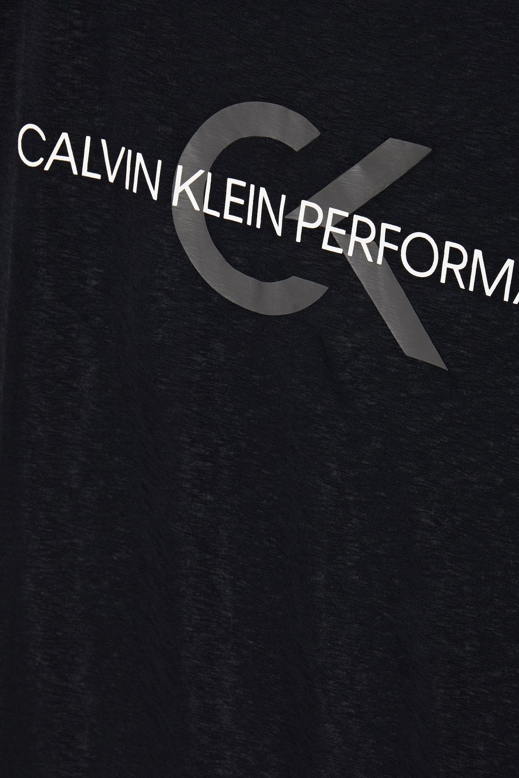CALVIN KLEIN PERFORMANCE Bedrucktes Oberteil aus Jersey mit Flammgarneffekt