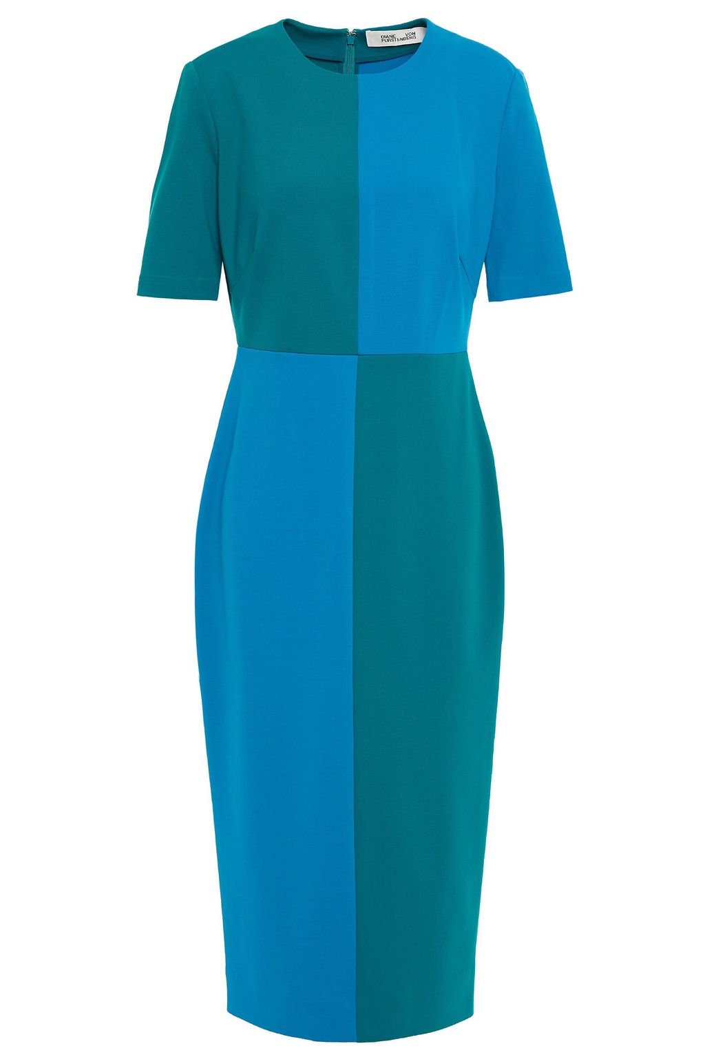 diane von furstenberg color block dress