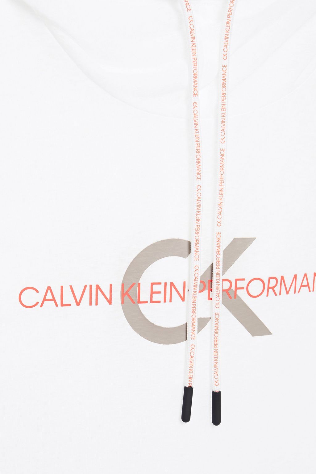 CALVIN KLEIN PERFORMANCE Printed jersey hooded top