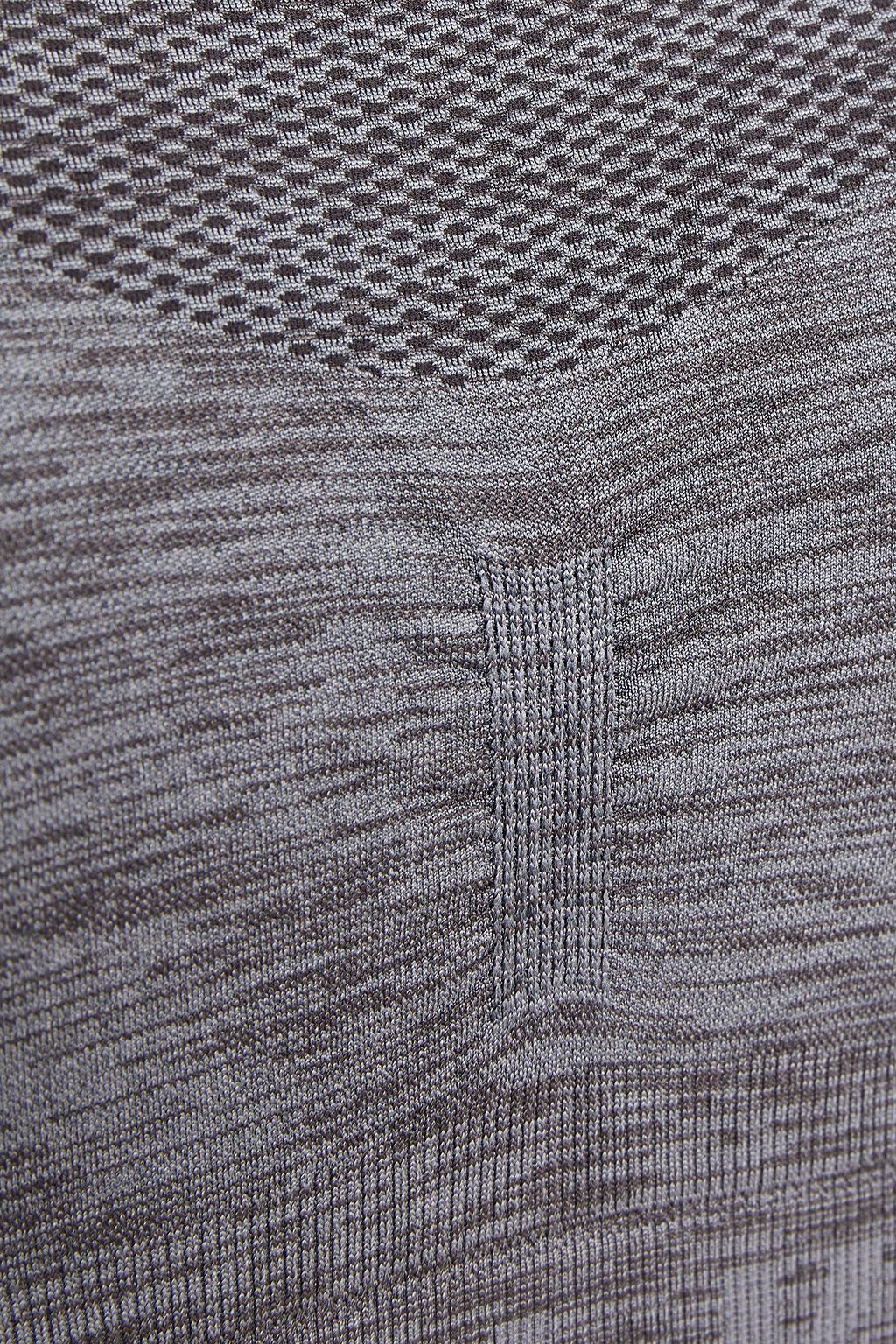 CALVIN KLEIN PERFORMANCE Melierter Sport-BH aus Stretch-Material mit Cut-outs und Monogrammbesatz