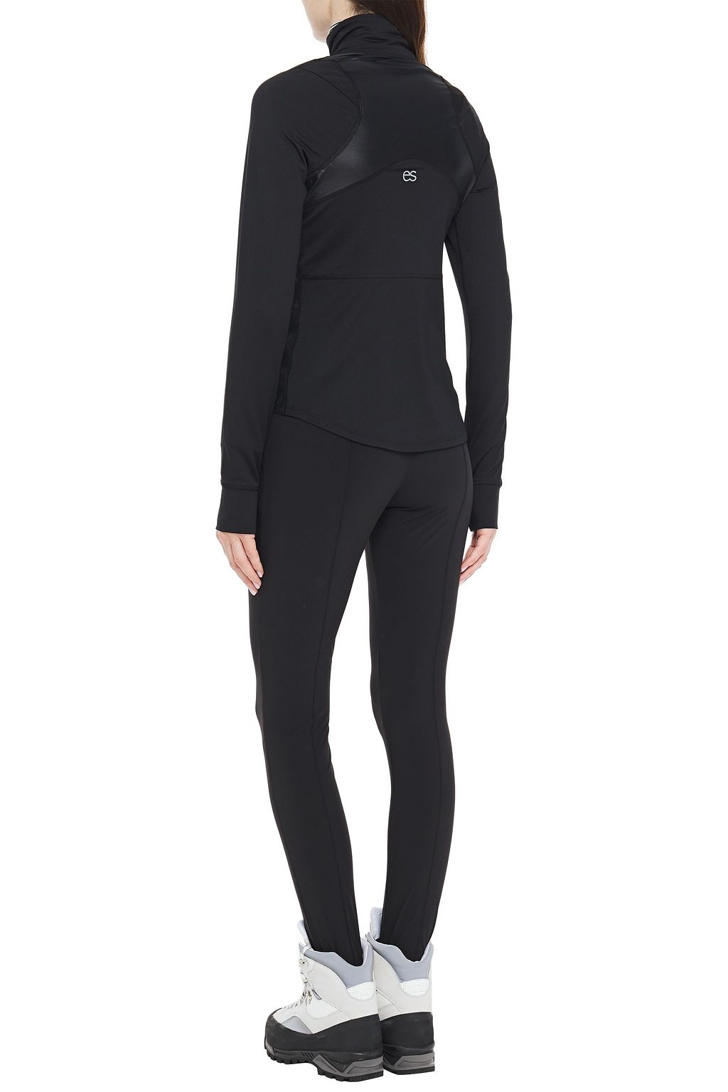 ERIN SNOW Coated stretch-jersey top