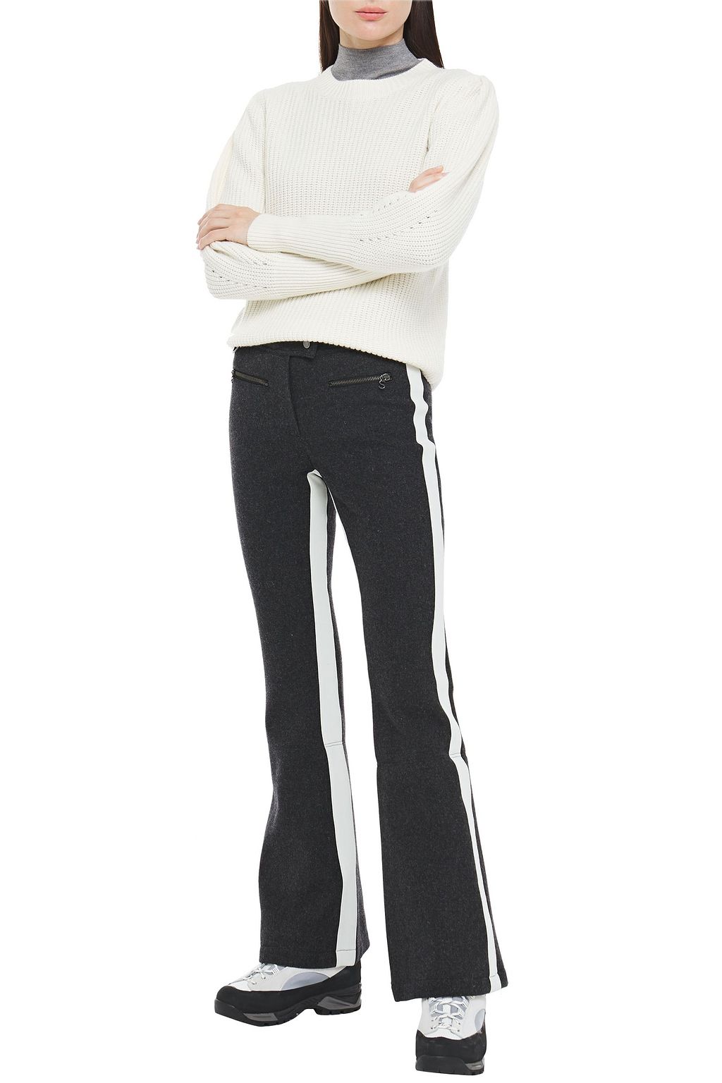 ERIN SNOW Striped flared ski pants