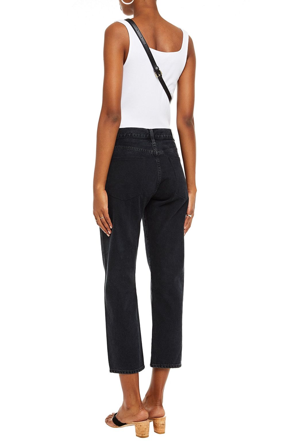 GOLDSIGN The Low Slung cropped mid-rise straight-leg jeans