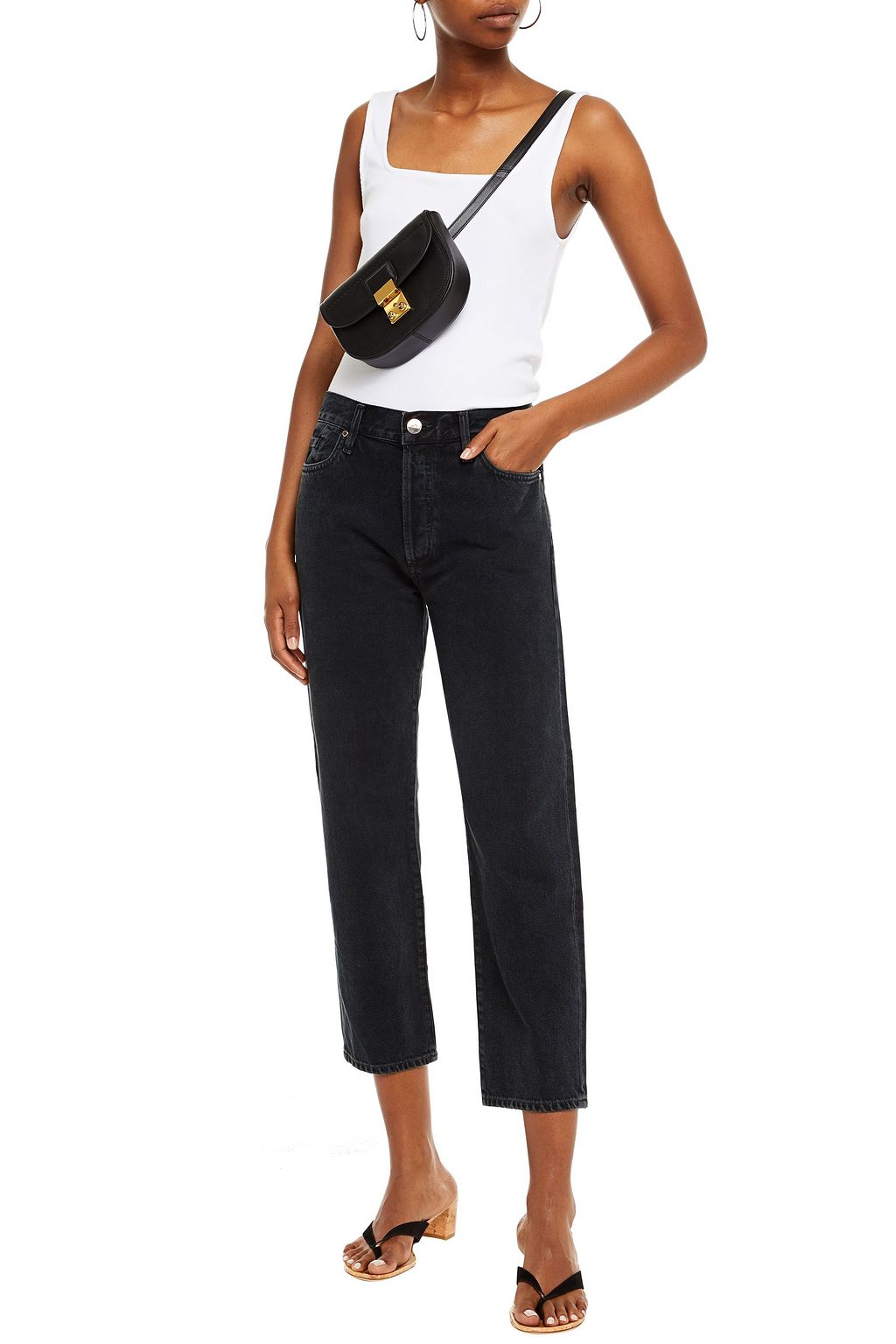 GOLDSIGN The Low Slung cropped mid-rise straight-leg jeans
