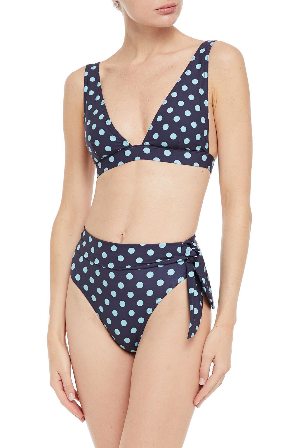 ZIMMERMANN Triangel-Bikini-Oberteil mit Polka-Dots