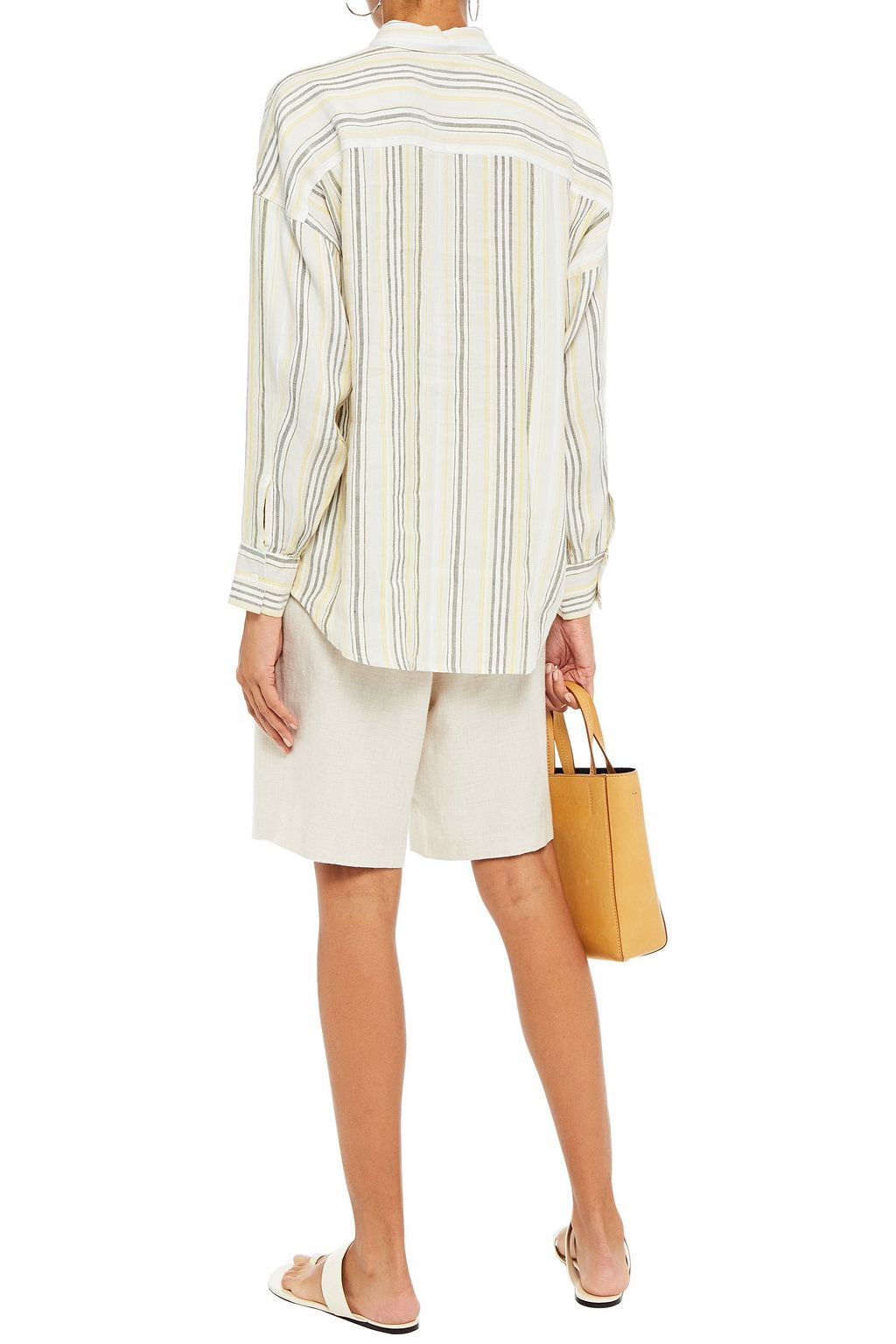 ATM ANTHONY THOMAS MELILLO Striped linen-blend gauze shirt