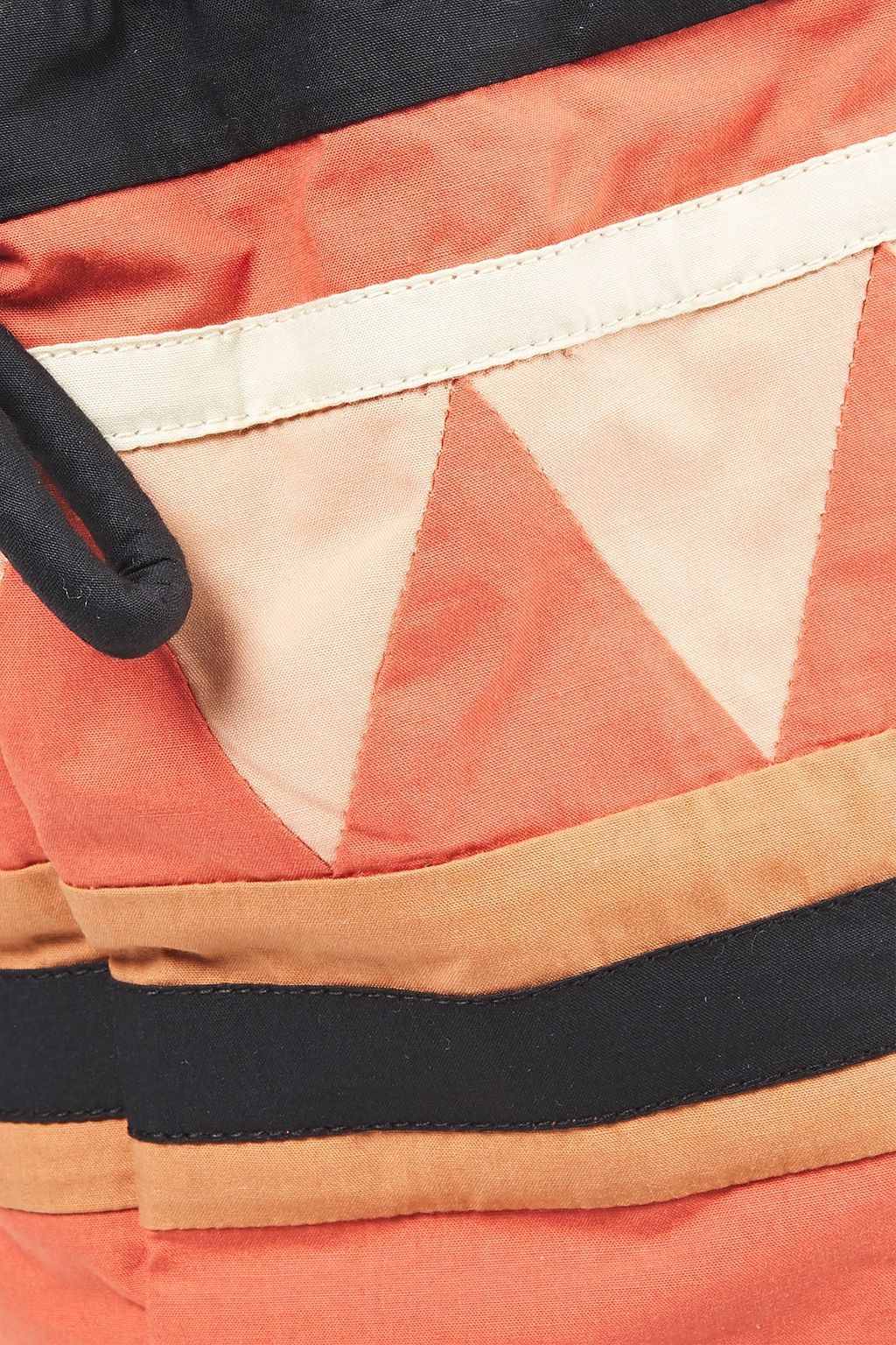 ULLA JOHNSON Akela cotton and straw bucket bag