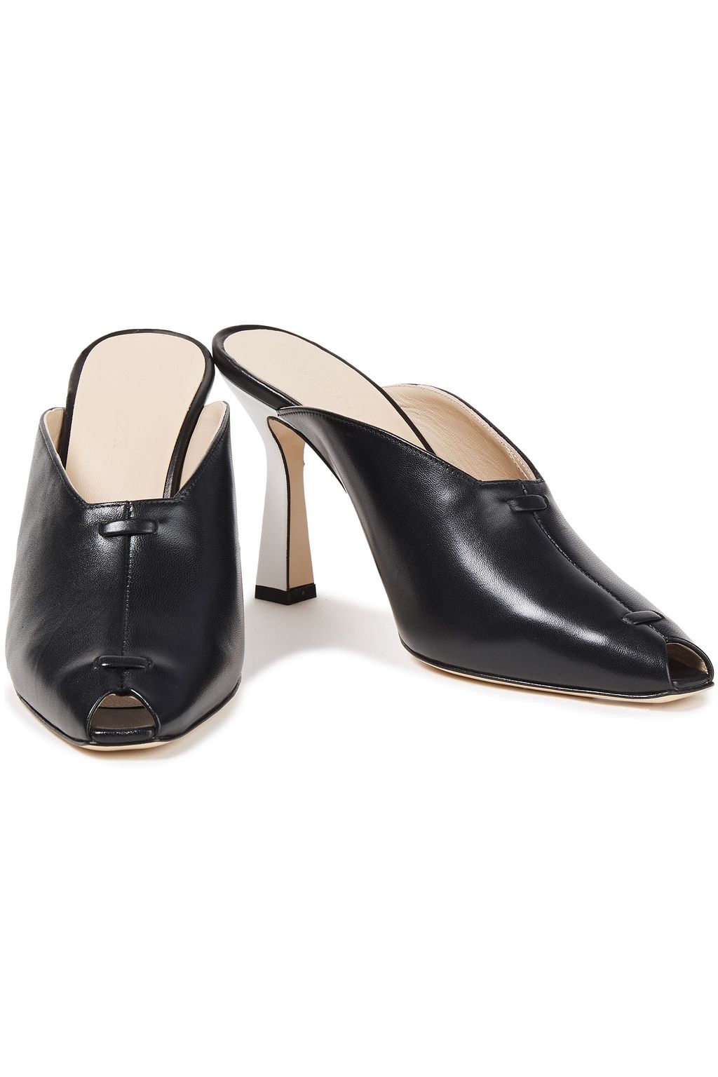 WANDLER Niva two-tone leather mules