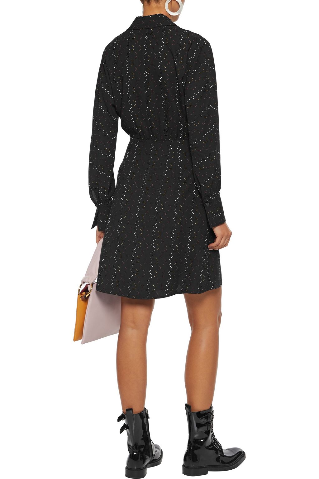 EQUIPMENT Harmon printed crepe mini wrap dress