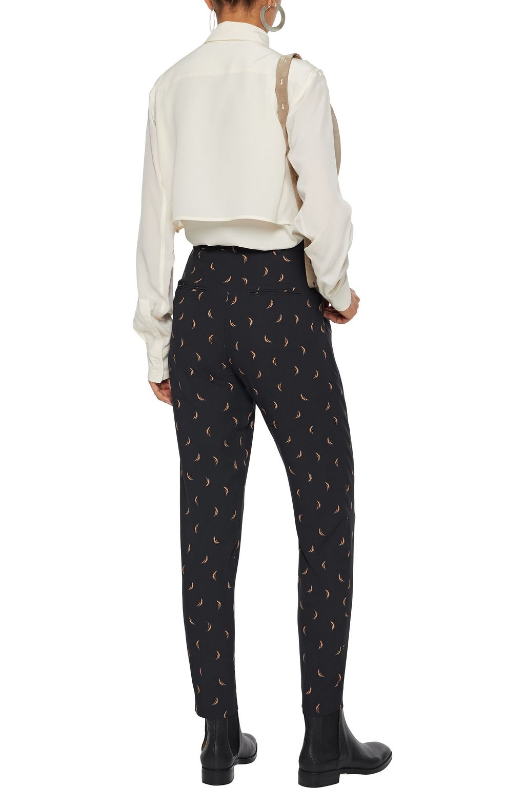 EQUIPMENT Warsaw printed crepe de chine tapered pants