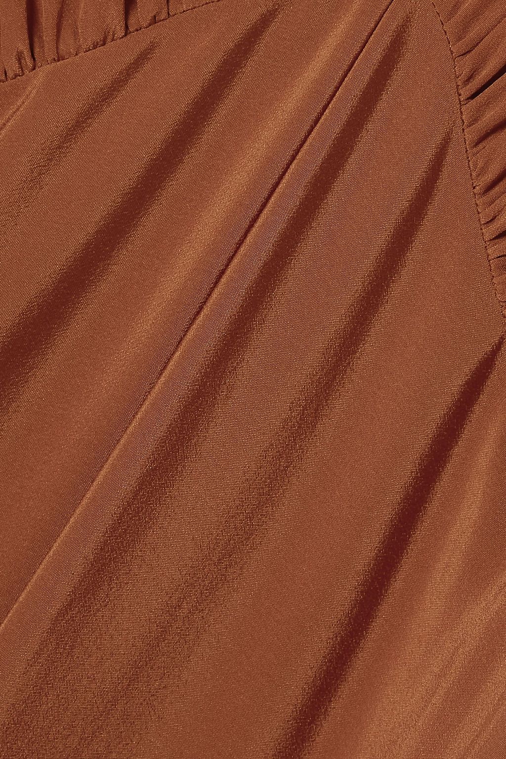 THE ROW Sante gathered silk crepe de chine maxi dress
