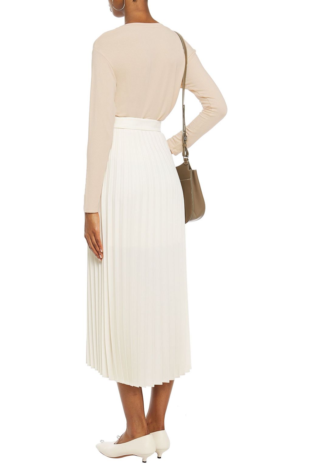 MAJESTIC FILATURES Metallic stretch-jersey top