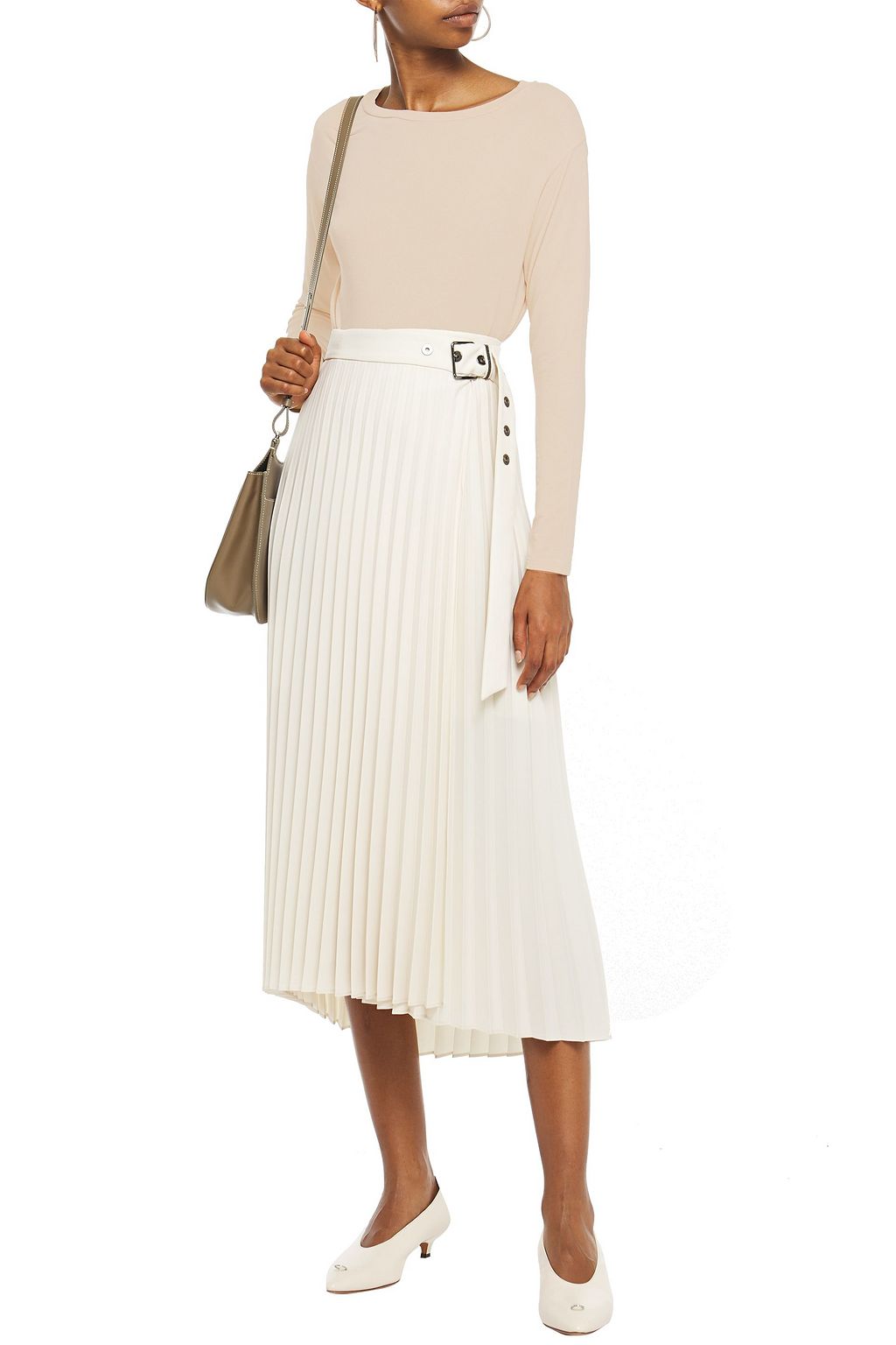 MAJESTIC FILATURES Metallic stretch-jersey top
