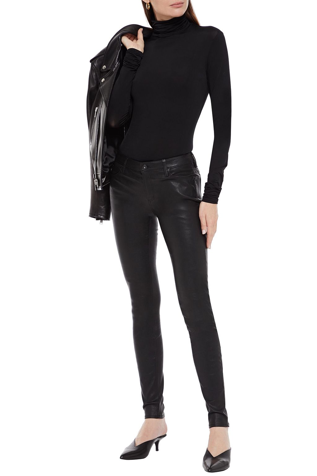 skinny jeans leather