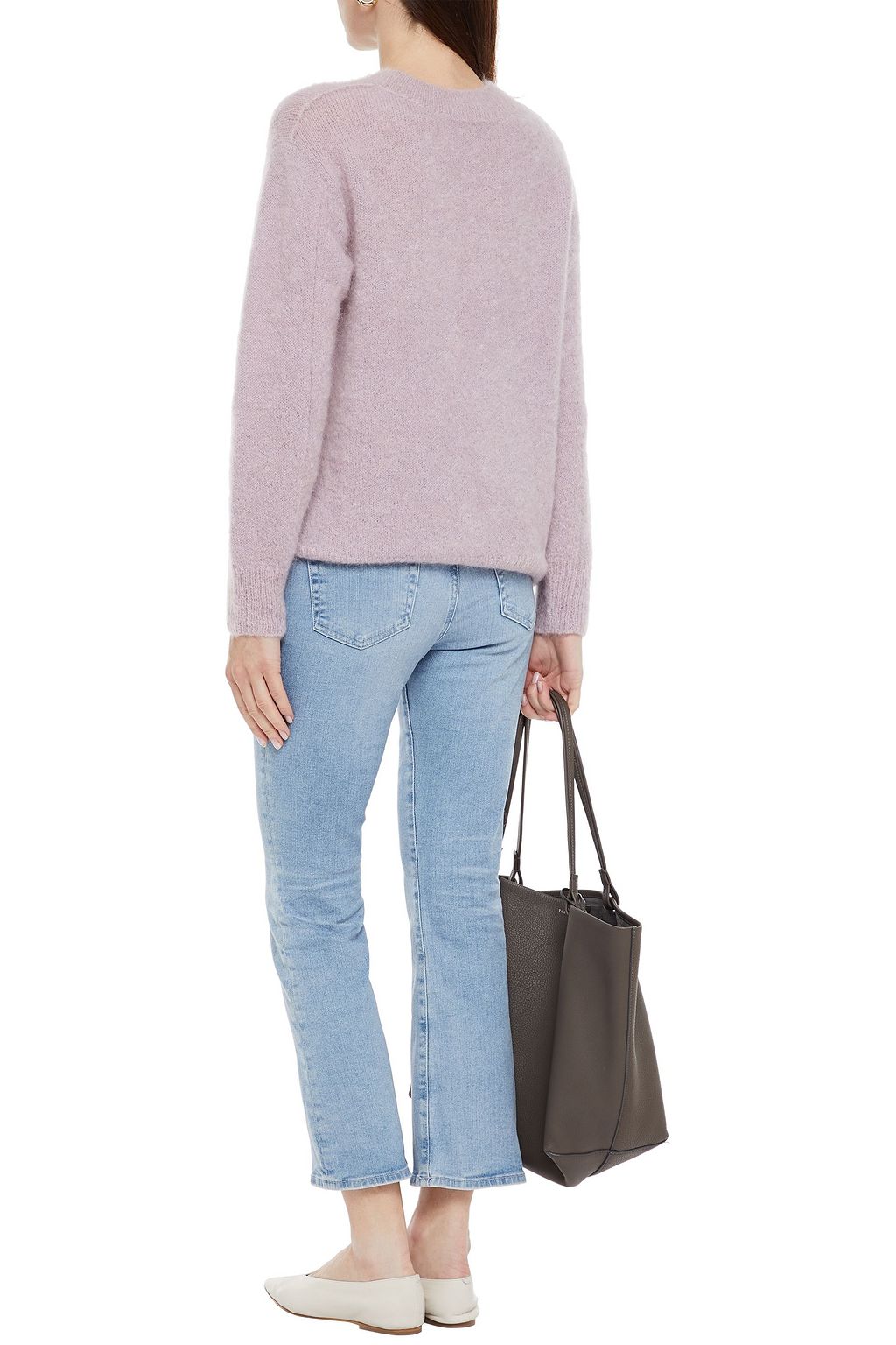 AG JEANS Faded mid-rise kick-flare jeans