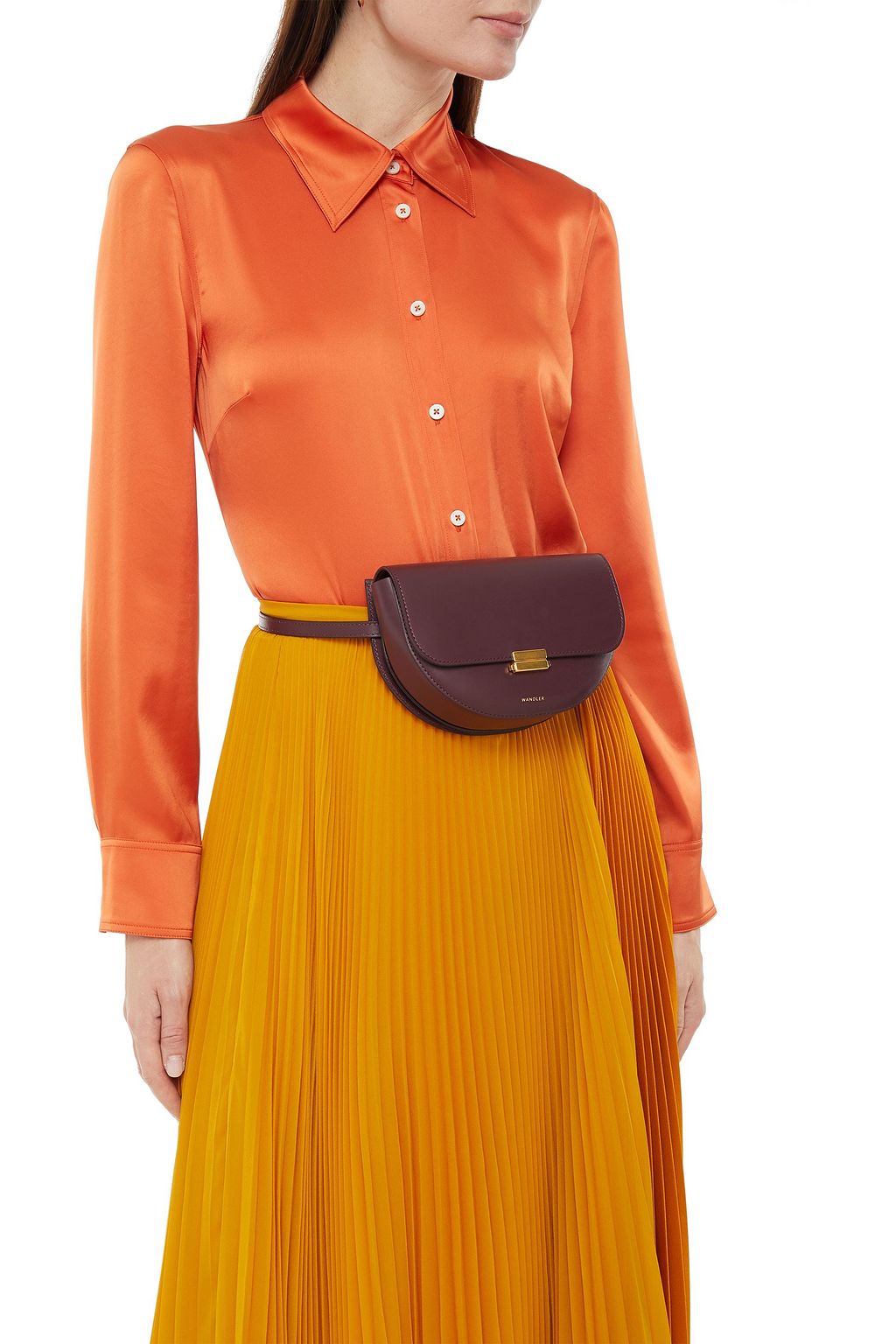 WANDLER Annabel large convertible leather belt bag