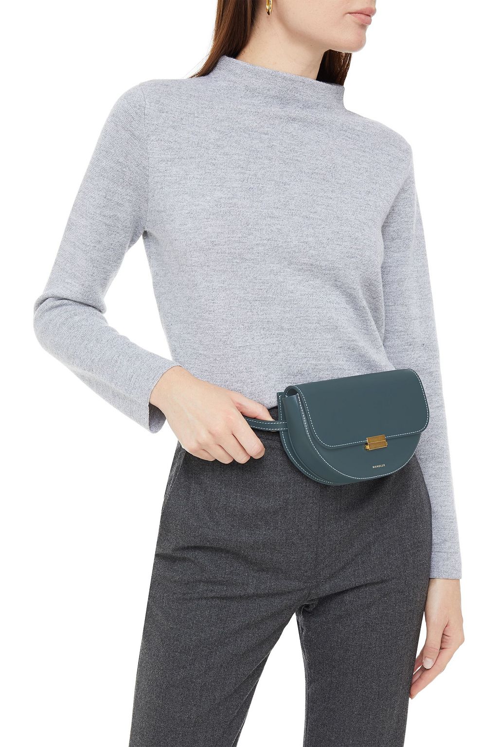 WANDLER Annabel large convertible leather belt bag