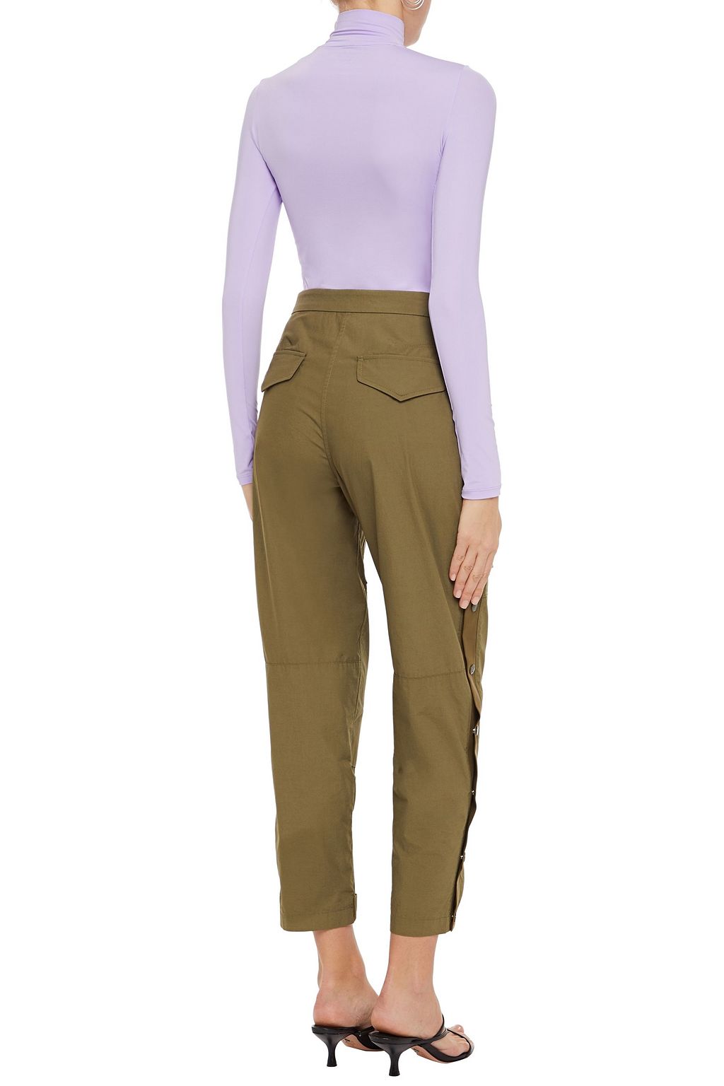 MAJESTIC FILATURES Stretch-jersey turtleneck top