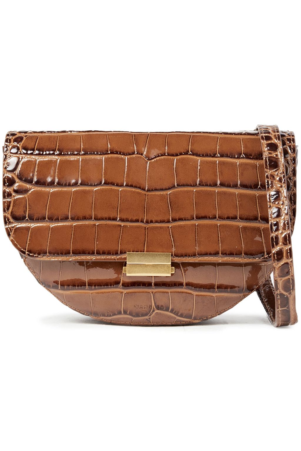 WANDLER Annabel large convertible croc-effect leather bet bag