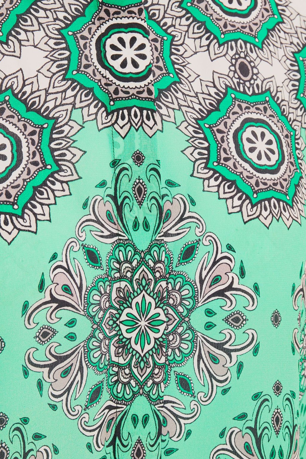 ALICE + OLIVIA Willa printed silk crepe de chine shirt