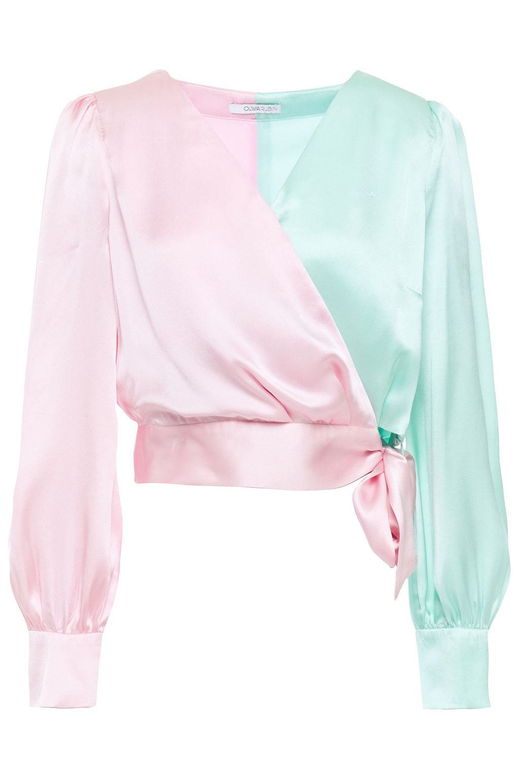 baby pink satin top