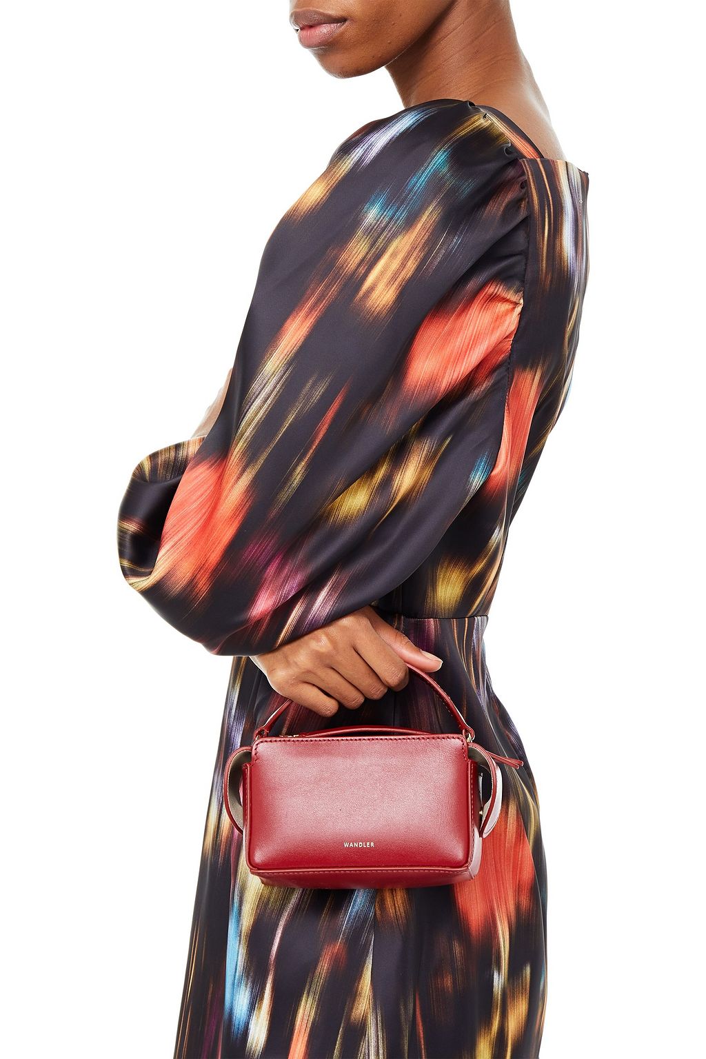 WANDLER Yara Box leather tote