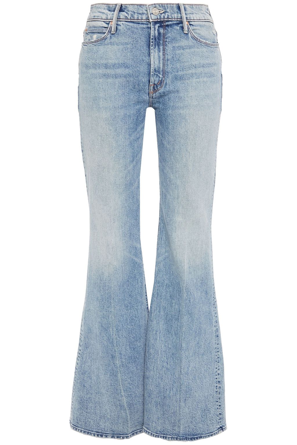 light denim flare jeans