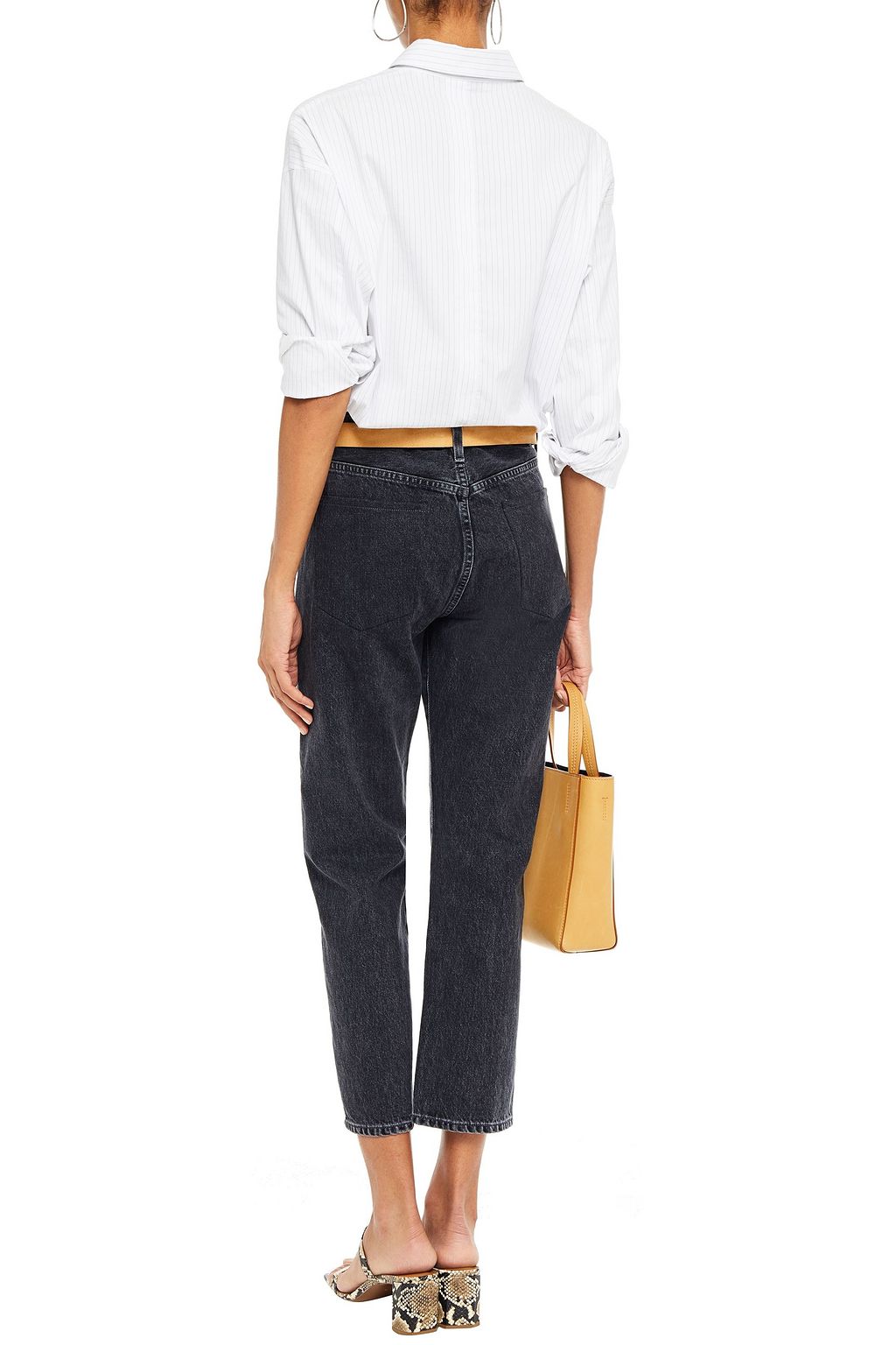 GOLDSIGN The Low Slung cropped mid-rise straight-leg jeans