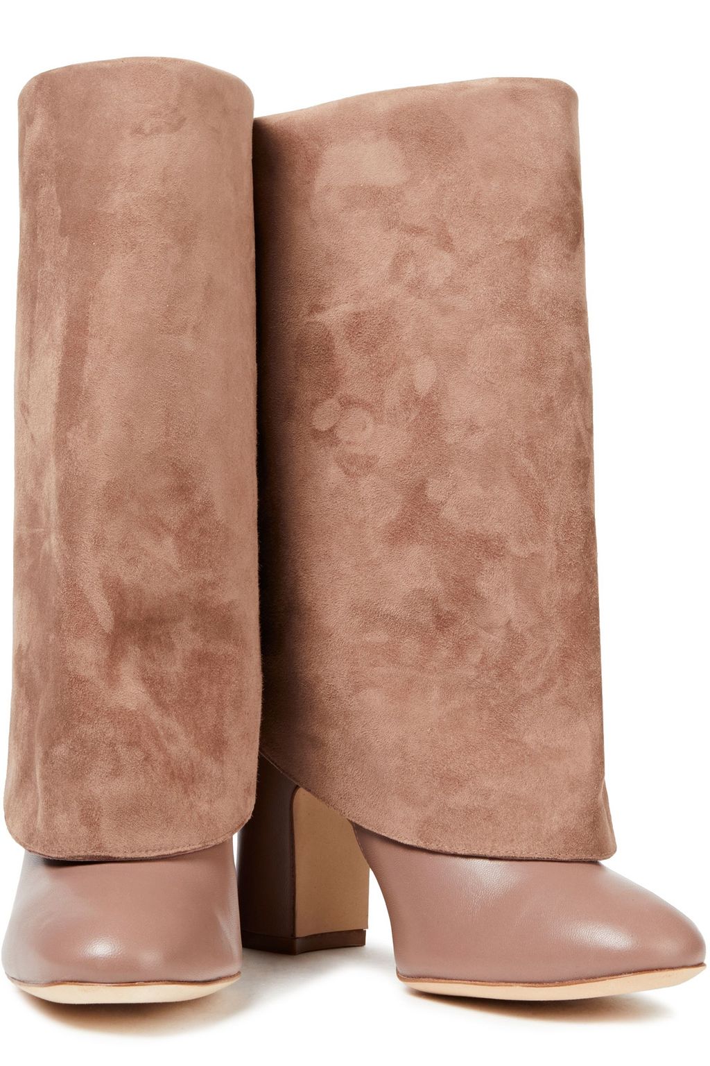 STUART WEITZMAN Lucinda suede and leather boots