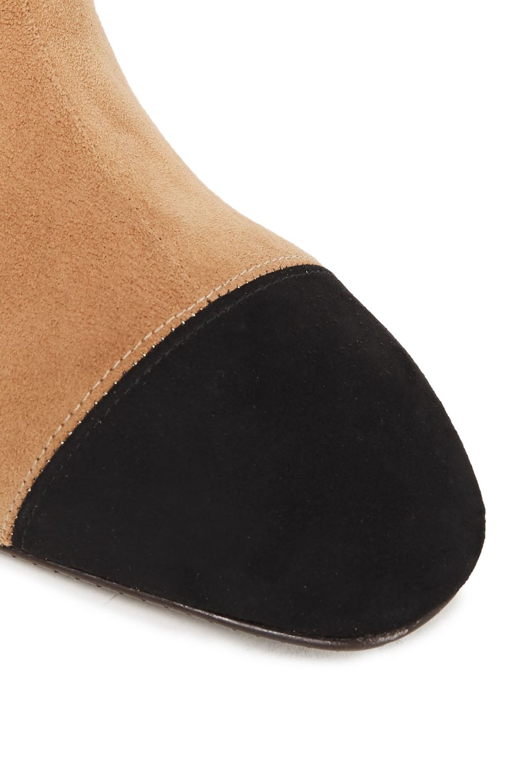 STUART WEITZMAN Two-tone suede over-the-knee boots