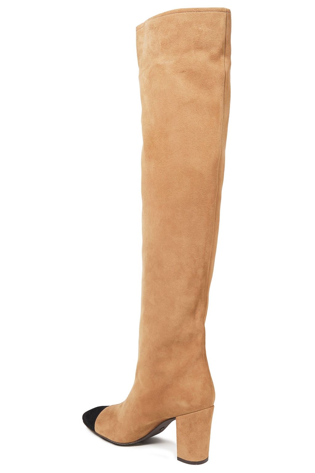 STUART WEITZMAN Two-tone suede over-the-knee boots