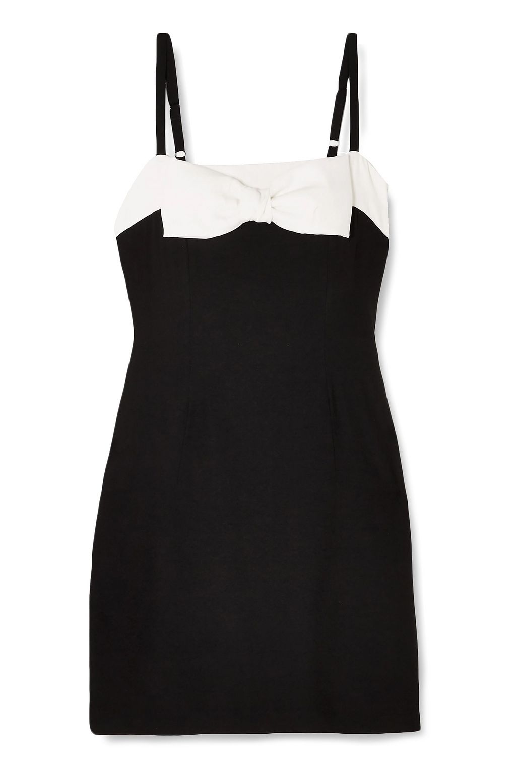 black cotton mini dress