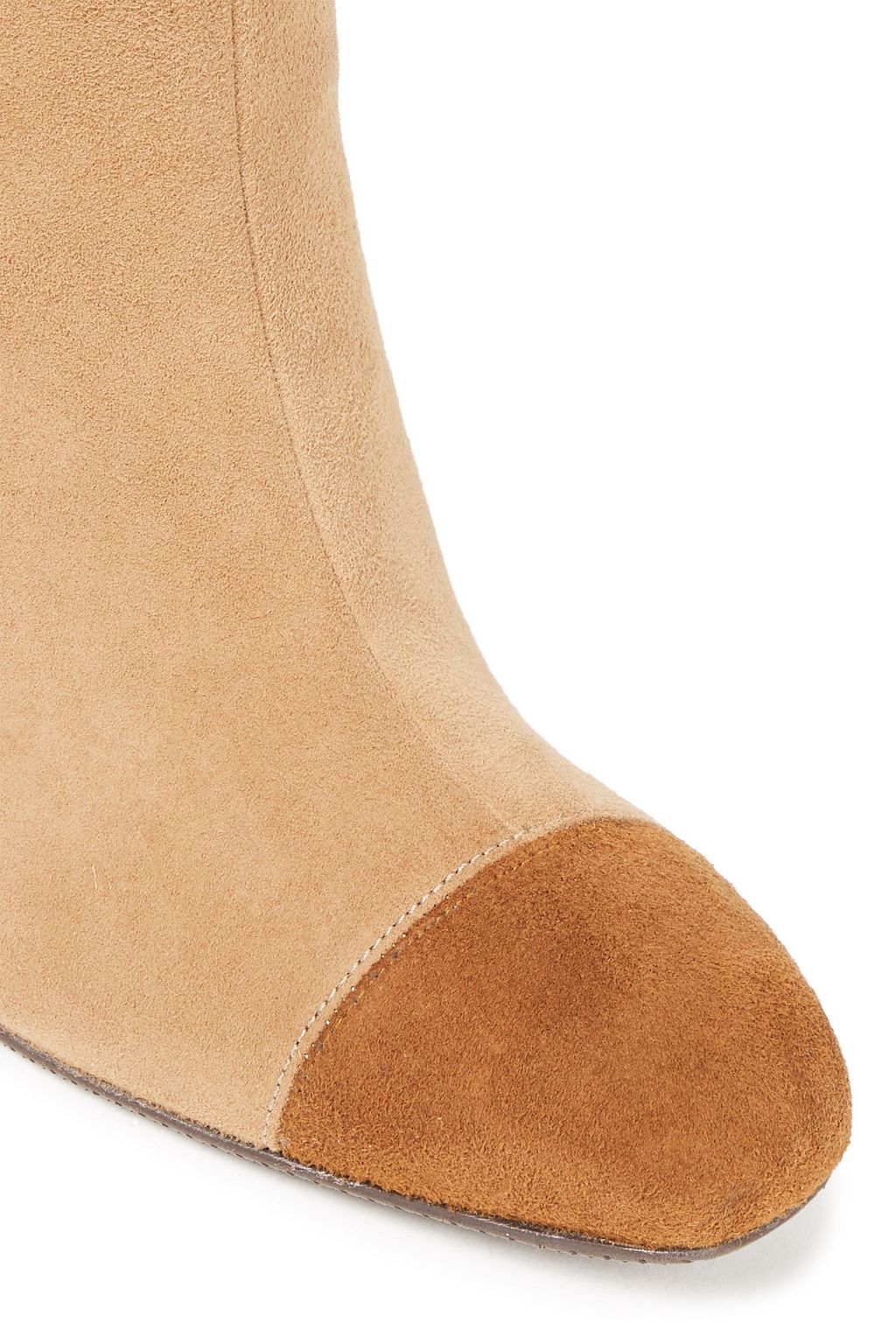 STUART WEITZMAN Two-tone suede over-the-knee boots