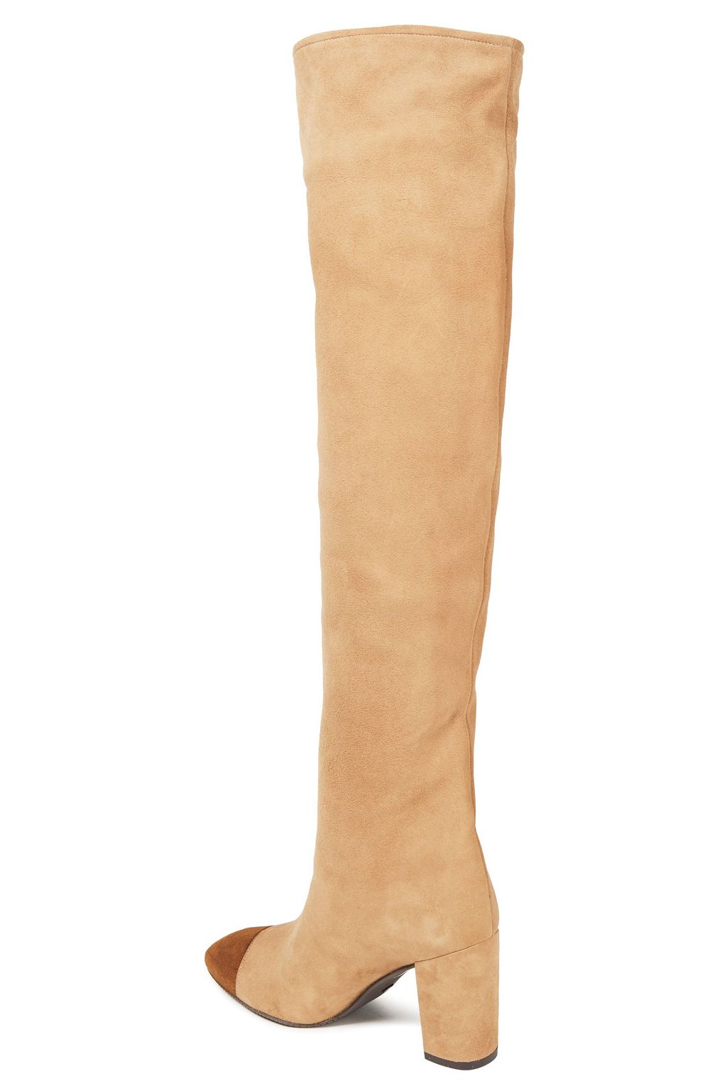 STUART WEITZMAN Two-tone suede over-the-knee boots