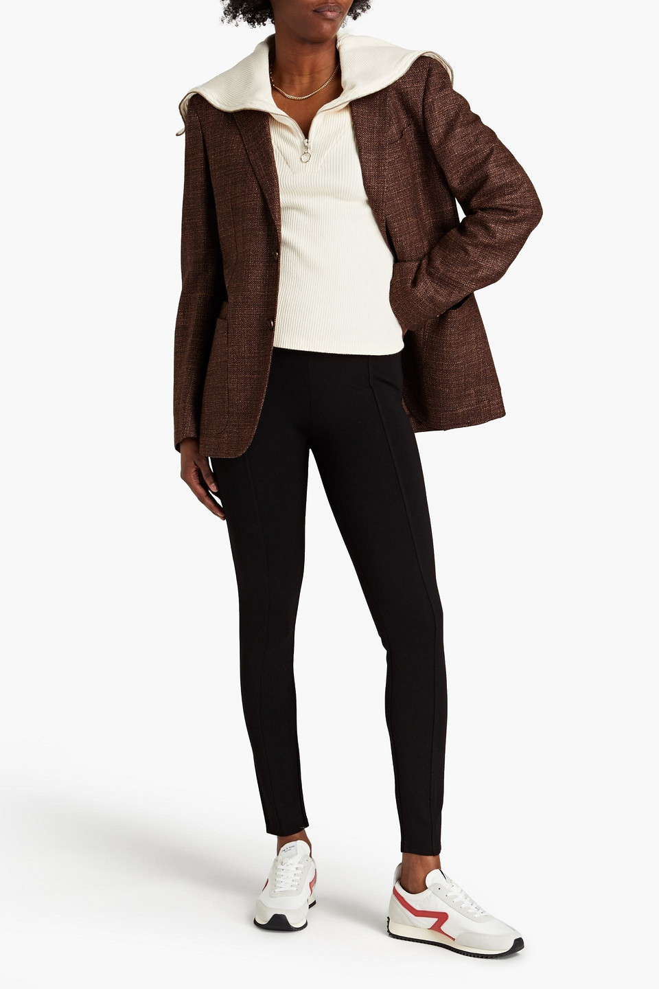 Shop Rag & Bone Brigetta Jersey Leggings In Black