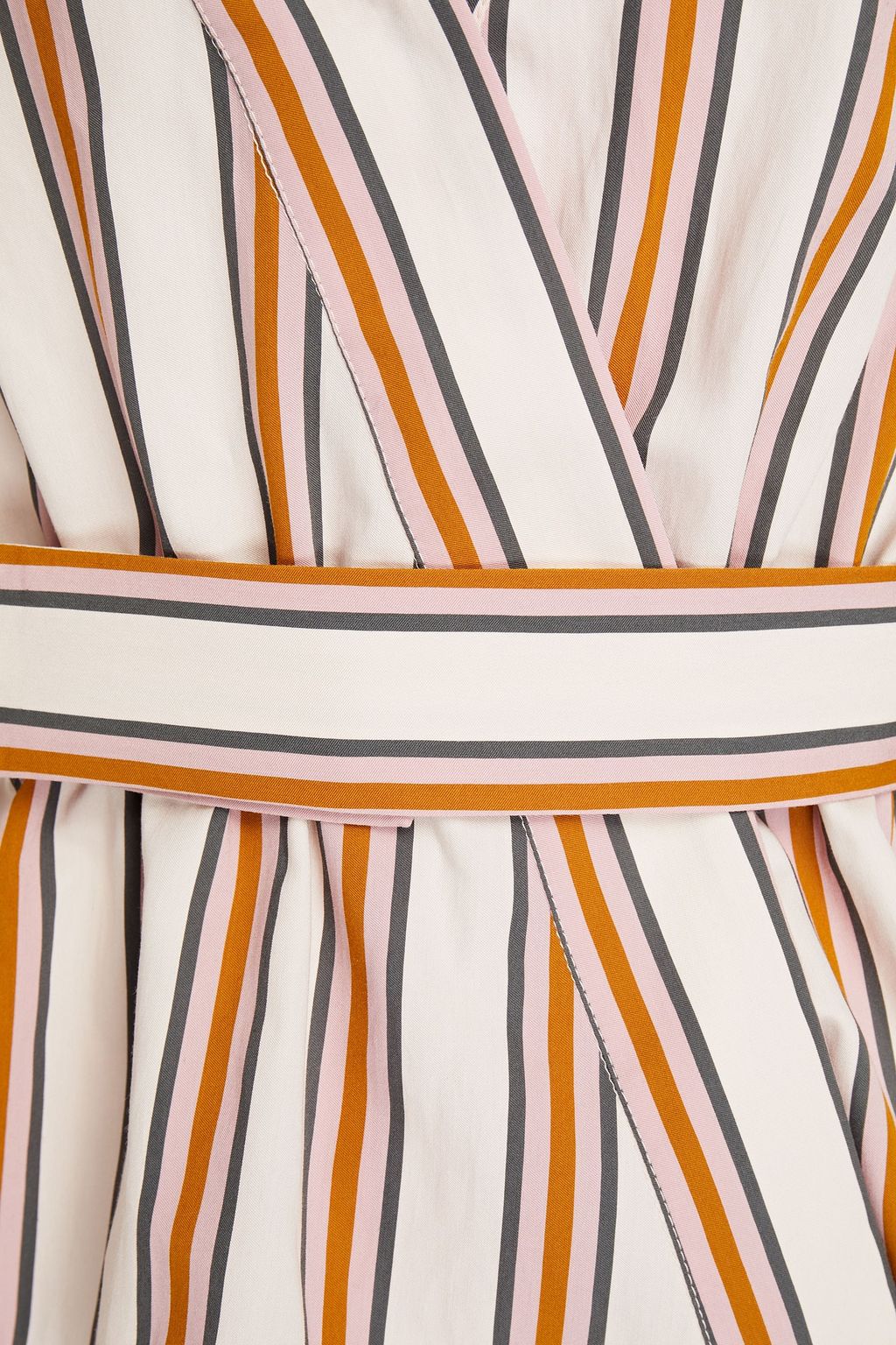 BA&SH Nala striped twill wrap top