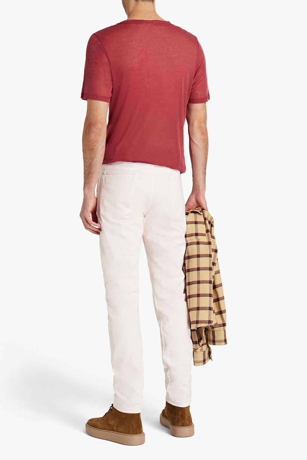 ASPESI Slim-fit distressed denim jeans