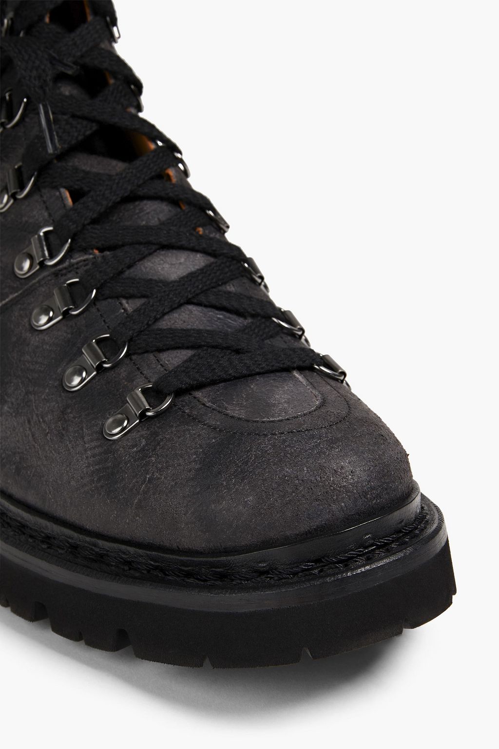 GRENSON Brady distressed leather hiking boots