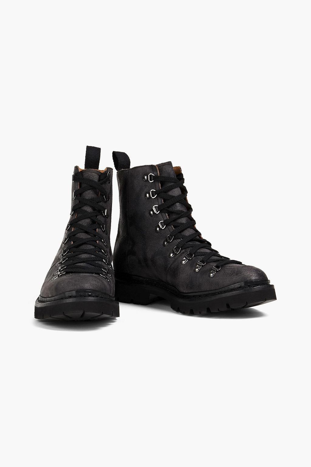 GRENSON Brady distressed leather hiking boots