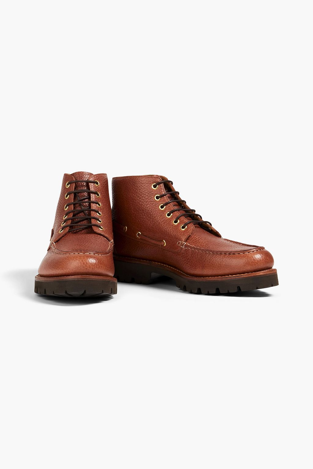 GRENSON Easton textured-leather desert boots