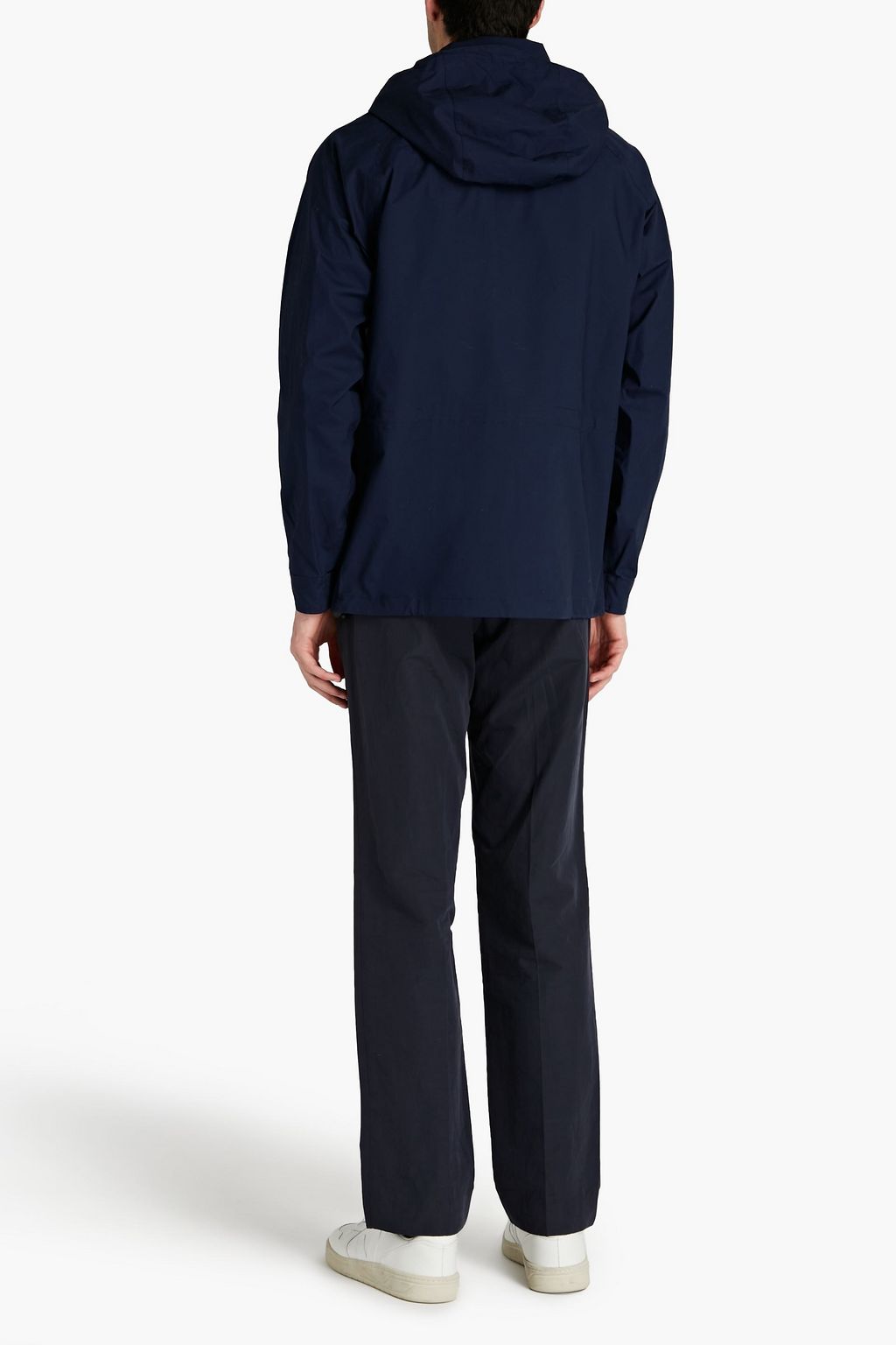 ASPESI Cotton-blend poplin hooded jacket